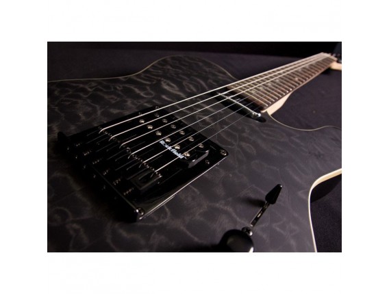 MICHAEL KELLY 1954 Satin Black Wash. Guitare éléctrique type télécaster, corps en Aulne avec top en érable. Micro simple...
