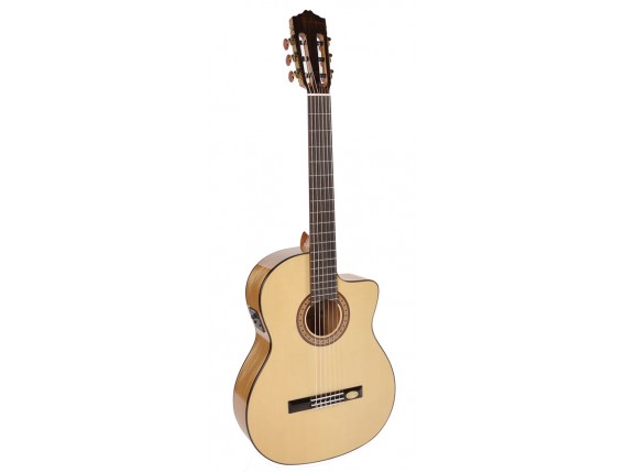 SALVADOR CORTEZ - CF55CE - guitare classique, table en épicéa massif, fond & éclisses en sycomore, Fishman, cutaway