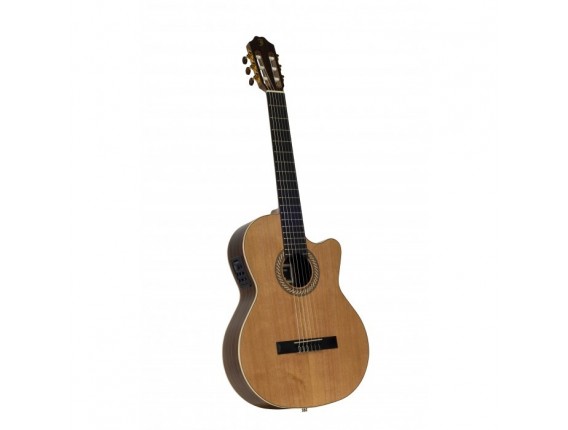 JUAN SALVADOR 6CE - Guitare Classique 4/4, Table cèdre massif, Fishman Presys Pro Blend, Finition : Natuel mate