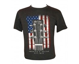 T-SHIRT - 18CM0132L |Martin SPA T-shirt American Flag charcoal - size L