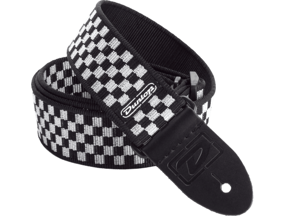 DUNLOP D38-31BK STRAP B&W CHECK