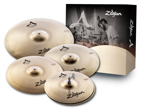 ZILDJIAN - Cymbal set, A Custom, Cymbal Pack, 14H/16+18Cr/20R