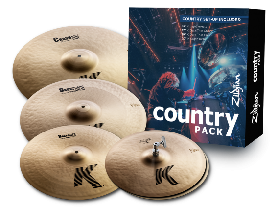 ZILDJIAN - Cymbal set, K Zildjian, Country Pack, 15H/17+19Cr/20CrR