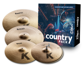 ZILDJIAN - Cymbal set, K Zildjian, Country Pack, 15H/17+19Cr/20CrR