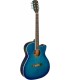 J.N. GUITARS BES-ACE TBB - Guitare électro-acoustique auditorium blueburst transparent avec table en épica massif, série B...