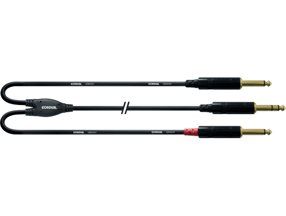 CORDIAL CFY1.5WPP - Câble Jack Stéréo/2X Jack Mono 1,5m