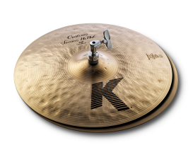 ZILDJIAN - ZILDJIAN Hi-hat, K Custom, 14”, Session Hats, brilliant