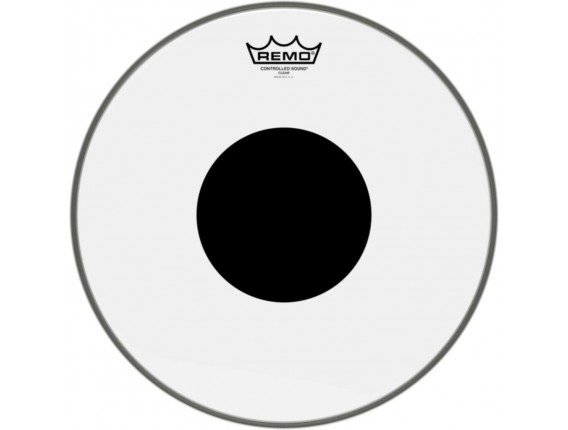 Remo CS-0314-10 - Peau CS 14" transparente + rond noir, pour tom/caisse claire