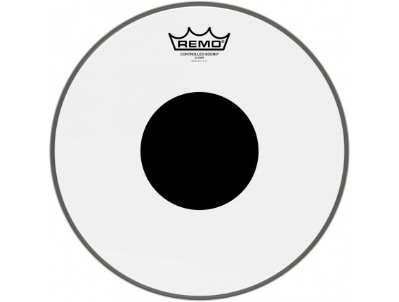 Remo CS-0312-10 - Peau CS 12" transparente + rond noir, pour tom