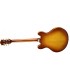 Eastman T486-GB - Goldburst Thinline Deluxe M, Semi Hollowbody, Corps et table érable, Manche érable Touche ébène, 2 Humb...