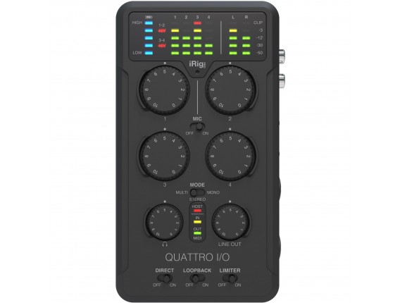 IK MULTIMEDIA - iRig Pro Quattro I/O interface audio et MIDI