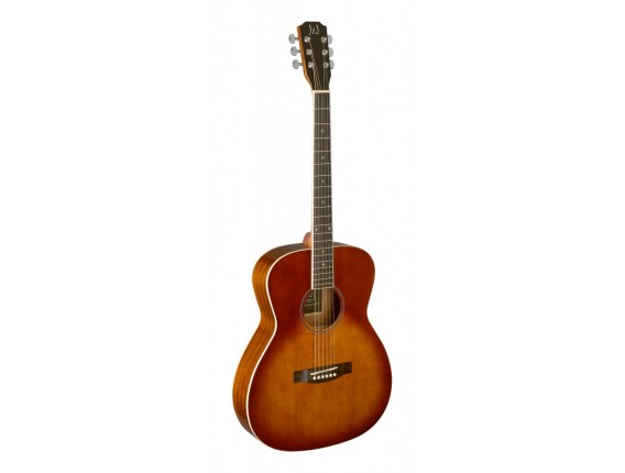 J.N. GUITARS BES-A DCB - Guitare acoustique auditorium avec table en épica massif - Bessie - Finition : Cherry burst foncé