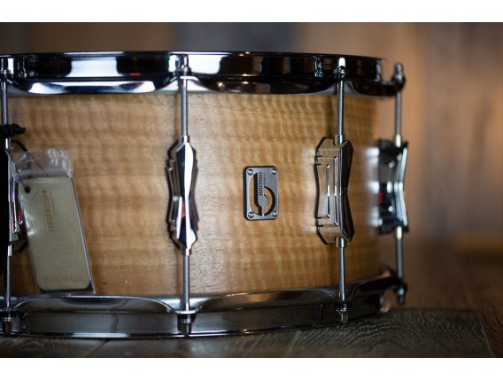 BRITISH DRUM CO. MAV-1465-SN - Caisse Claire Maverick 14" x 6.5", Erable 10 Plis, Accastillage En Palladium