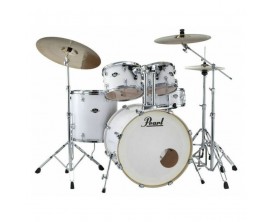 PEARL EXX725SBR/C735 - Export Drum Kit 5 pces avec Hardware et cymbales Sabian SBR, Satin White