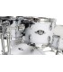 PEARL EXX725SBR/C735 - Export Drum Kit 5 pces avec Hardware et cymbales Sabian SBR, Satin White