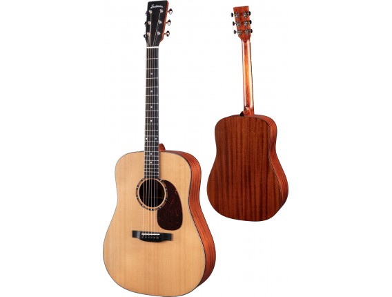 EASTMAN E2D - Dreadnought, Cèdre massif / Sapele massif, Finition CLA (housse fournie)