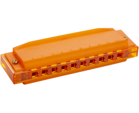HOHNER M1110 Happy Color Harp C (Do), harmonica plastique pour enfants, Orange