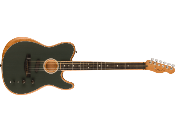 FENDER 0972313159 - American Acoustasonic Telecaster, Ebony Fingerboard, Tungsten