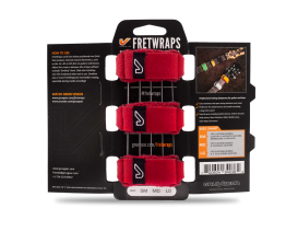 GRUVGEAR FW-3PK-RED-SM - Pack de 3 Fret Wrap Rouge, Small