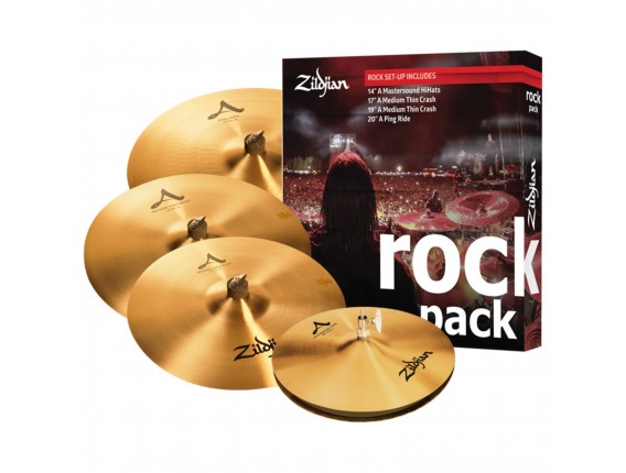 ZILDJIAN - Cymbal set, A Zildjian, A0801R cymbal rock pack, 14H/17+98Cr/20R