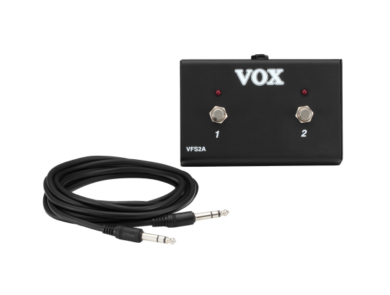 VOX VFS2A - Footswitch 2 voies à LED pour ampli Valvetronix, VT, VR et AC Custom