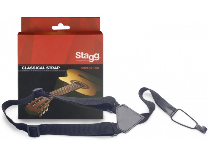 STAGG SNCL001-BK - Sangle pour guitare classique - Rockamusic