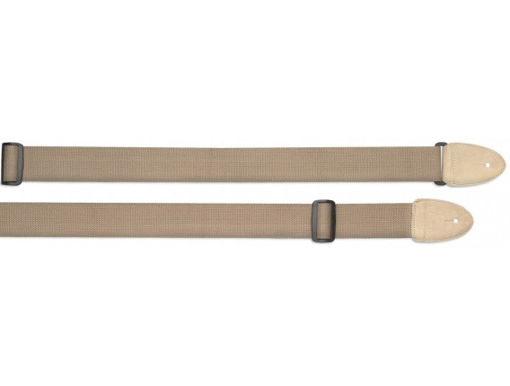 STAGG SNV5 BE - Sangle en coton, embouts en cuir, Beige