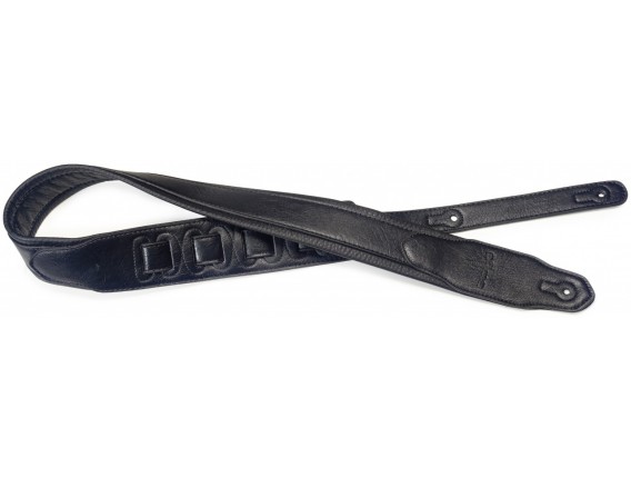 STAGG SPFL 40 BLK - Sangle rembourrée en similicuir, noir