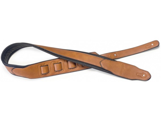 STAGG SPFL 40 HON - Sangle rembourrée en similicuir, Honey