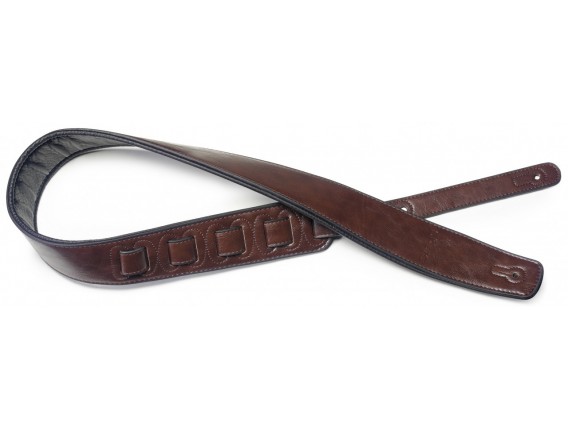 STAGG SPFL 30 BRW - Sangle rembourrée en similicuir, brun