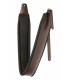 STAGG SLPL-BUCKLE BRW - Sangle rembourrée en cuir noir avec boucle chromée, marron