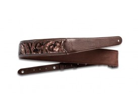 TAYLOR 4204-22 - Vegan Leather Strap, Chocolate Brown 2.25"