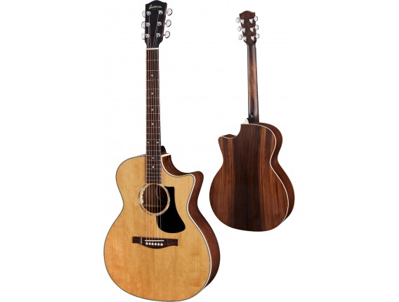 EASTMAN PCH2-GACE - Pacific Coast highway GACE, Table en épicéa, Electro-acoustique, Cutaway, Finition Naturel (housse four...