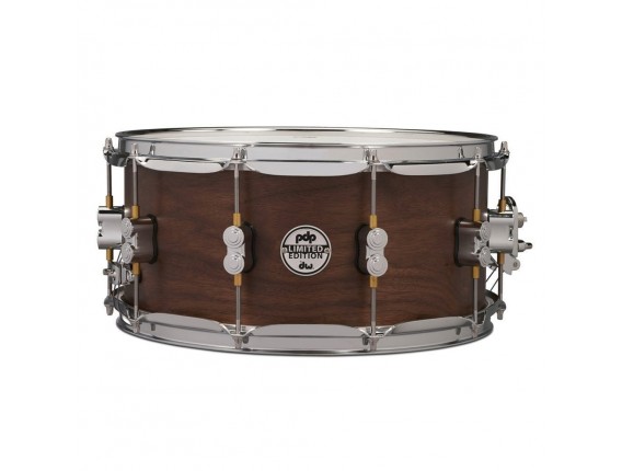 PDP PDSN6514MWNS - Caisse Claire Edition Limitée Noyer/Erable/Noyer 20 Plis, 14" x 6.5" Satin