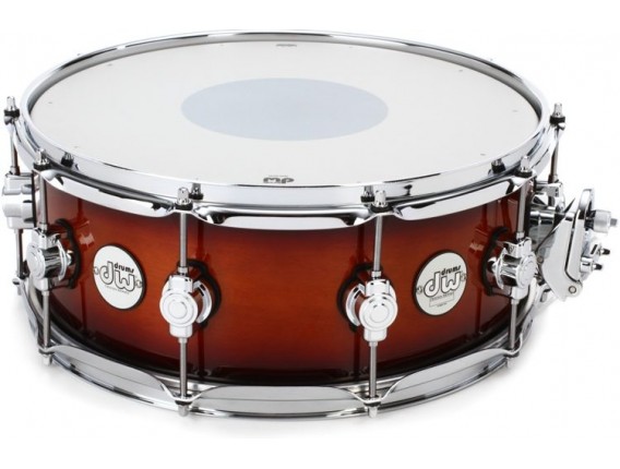 DW Design Series - Caisse Claire 14" x 5.5", Erable Nord-Américain 10 plis, Tobacco Sunburst