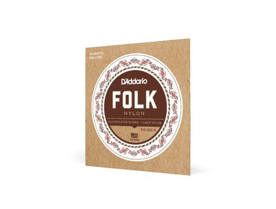 D'addario EJ32C - jeu de cordes en nylon pour guitare folk tirant regular
