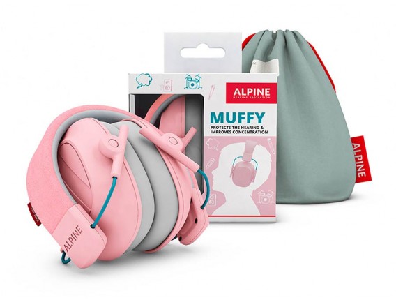 ALPINE Muffy Pink - Protection auditive enfants, casque isolant, rose*