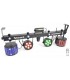 BEAMZ 153.800 - Showbar 2 x PAR, 6 x 6 in, 2 x Derby, Laser