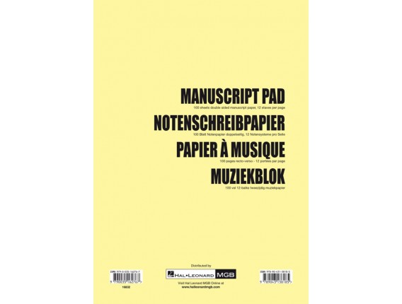Bloc A4 - Papier à Musique