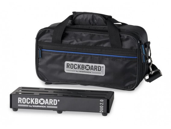ROCKBOARD 2.0 DUO B - Pedalboard Duo B 31.8 cm x 12.52 cm, avec Gigbag