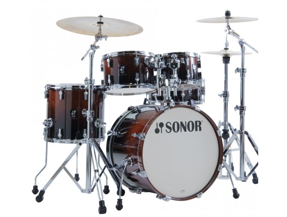SONOR AQ2 BRF - Batterie Acoustique 5 pièces, Stage Set, Erable 7 plis - Brown Fade