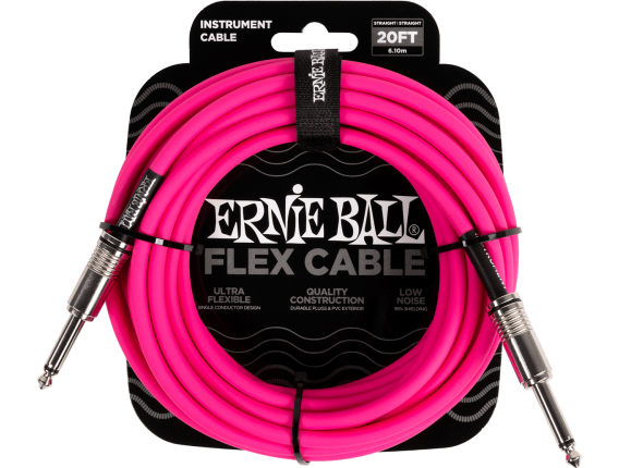 ERNIE BALL 6418 - Jack/jack - 6m Rose