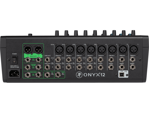 MACKIE ONYX12 - Table de mixage 12 canaux + effets, Série Onyx