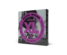 D'ADDARIO EXL120-3D - Pack 3 jeux de cordes électrique EXL120, tirant Light 9-42
