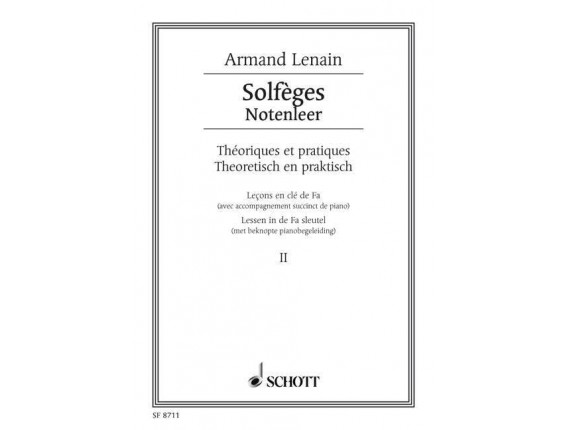 SOLFEGES - Solfège théorique et pratique : leçon en clé de Fa - Armand lenain