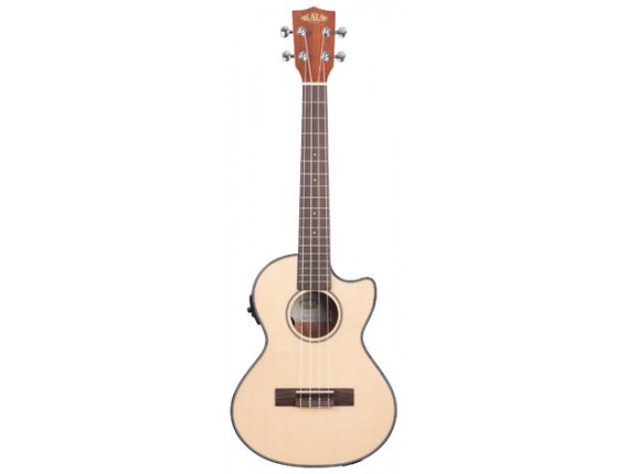 KALA KA STGE EQ RW - Ukulele Tenor électro-acoustique, Solid Spruce Mahogany Cutaway, avec Housse
