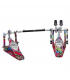 TAMA HP900PWMPR - Iron Cobra Double Drum Pedal Power Glide, 50th Anniversary Edition Marble Psychedelic Rainbow
