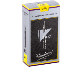 VANDOREN SR6025 - Boîte de 10 anches Sax Soprano - Force 2.5