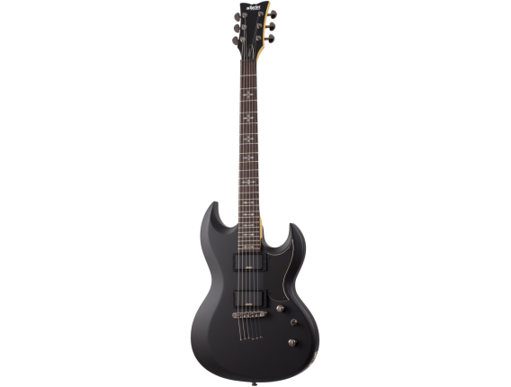 SCHECTER SC3664 - Guitare électrique Demon S-II, Aged Black Satin