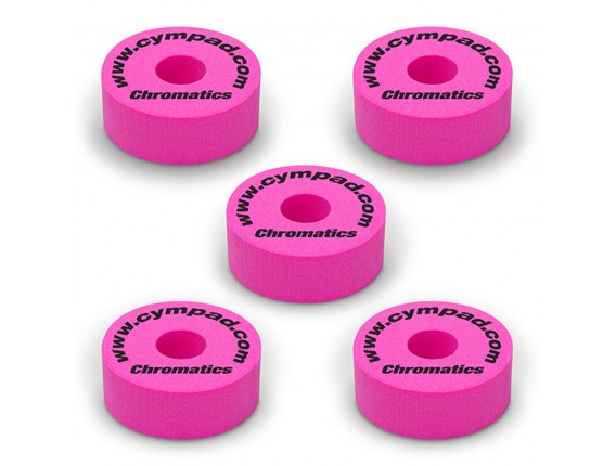 CYMPAD CS15/5-PI - Cymbal Chromatics Set , ensemble feutres cymbales 40 mm, 5 pièces, Rose